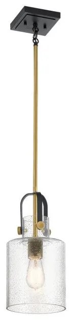 Κρεμαστό Φωτιστικό Οροφής 1xE27 Kitner Quintiesse Elstead Lighting-QN-KITNER-P-NBR-Ορείχαλκος QN-KITNER-P-NBR