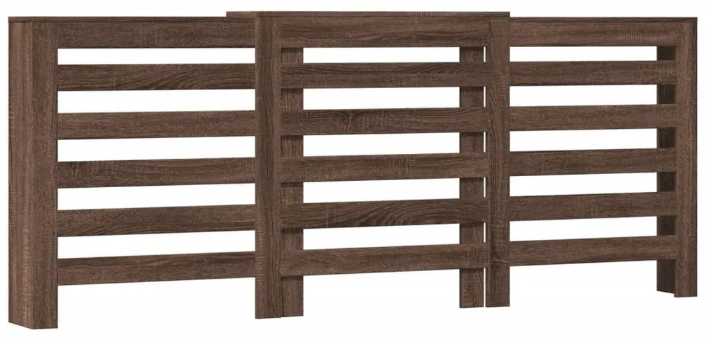 vidaXL Κάλυμμα Καλοριφέρ Καφέ Δρυς 205x21,5x83,5εκ. Επεξεργασμένο Ξύλο