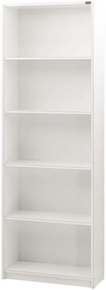 Max Βιβλιοθήκη Με 5 Ράφια  χρώμα Λευκό 58x23x170 εκ.