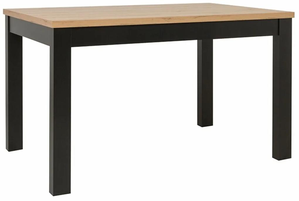 Τραπέζι Boston 450, Artisan βελανιδιά, Μαύρο, 77x90x130cm, 34 kg, Πλαστικοποιημένη μοριοσανίδα | Epipla1.gr
