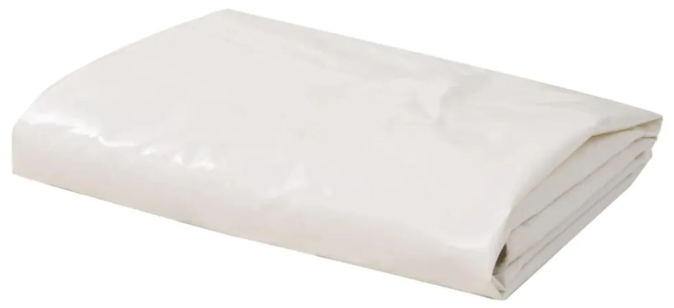 vidaXL Μουσαμάς 650 γρ./μ.² Λευκός 3 x 5 μ.