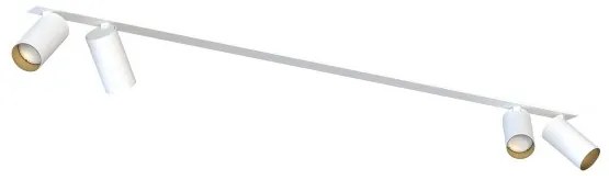 Σποτ Φωτιστικό Ράγας 4xGU10 10W IP20 Mono Surface Nowodvorski 7686 Λευκό-Χρυσό