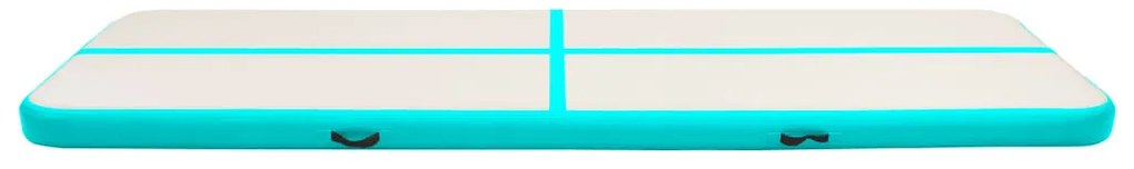 vidaXL Στρώμα Ενόργανης Φουσκωτό Πράσινο 800x100x20 εκ. PVC με Τρόμπα