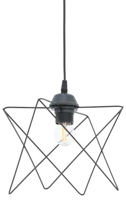 Φωτιστικό οροφής Langit pakoworld Ε27 μέταλλο μάυρο 18x18x65εκ