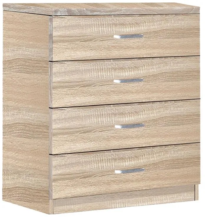 Συρταριέρα Killian με 4 συρτάρια sonoma 80x40x80εκ 80x40x80 εκ.
