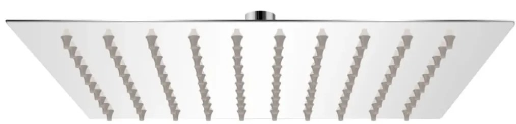 vidaXL Κεφαλή Nτους Βροχή Τετράγωνη 20 x 20 εκ. από Ανοξείδωτο Ατσάλι