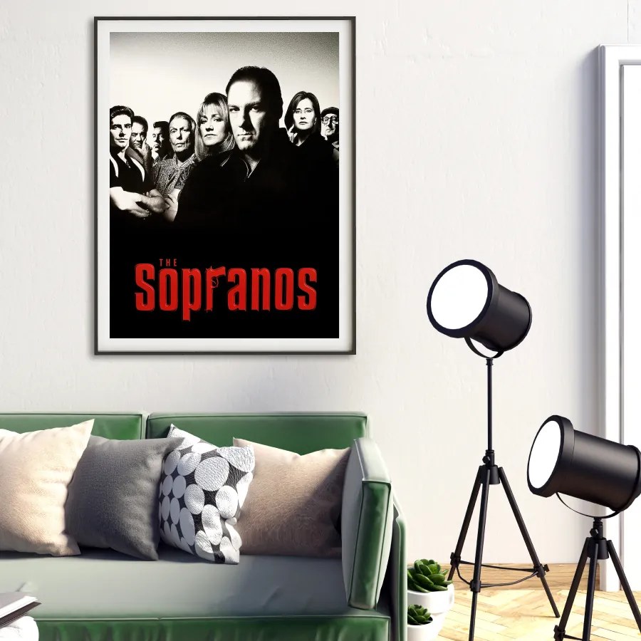 Πόστερ &amp; Κάδρο The Sopranos MV085 30x40cm Μαύρο Ξύλινο Κάδρο (με πόστερ)
