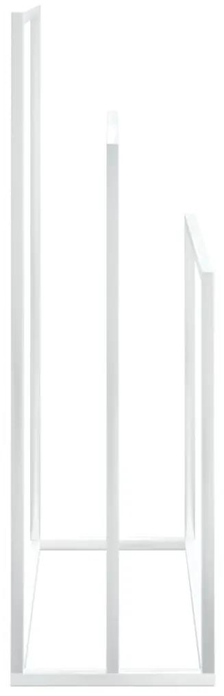 Κρεμάστρα για Πετσέτες Ανεξάρτητη Λευκή 48x24x79 εκ. Σιδερένια - Λευκό