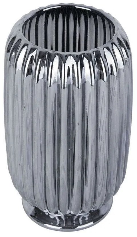 Κηροπήγιο Για Ρεσώ Sparkle Lines PT3766BK Φ8,5x12,5cm Black Present Time Γυαλί