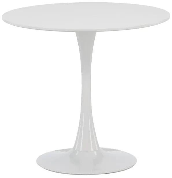 Τραπέζι Dallas 3828, Άσπρο, 75cm, Ινοσανίδες μέσης πυκνότητας, Μέταλλο | Epipla1.gr