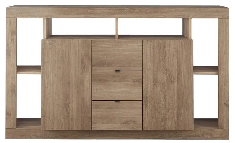 Rafa Μπουφές Μαύρος Συρτάρια 172x42x102