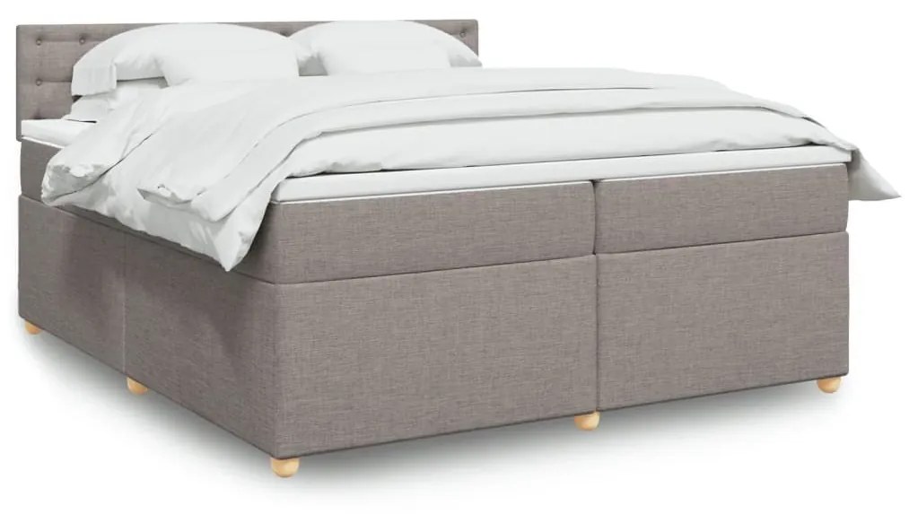 ΚΡΕΒΑΤΙ BOXSPRING ΜΕ ΣΤΡΩΜΑ TAUPE 200X200 ΕΚ. ΥΦΑΣΜΑΤΙΝΟ 3289105