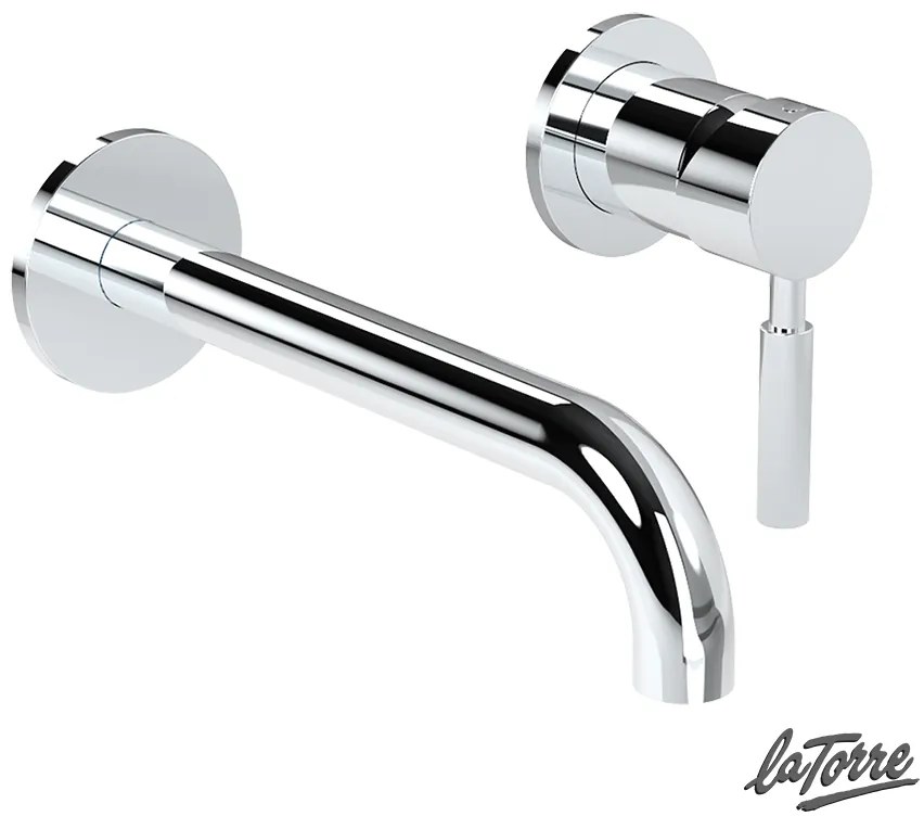 Μπαταρία Νιπτήρα Τοίχου Τech La Torre Chrome 12208-100