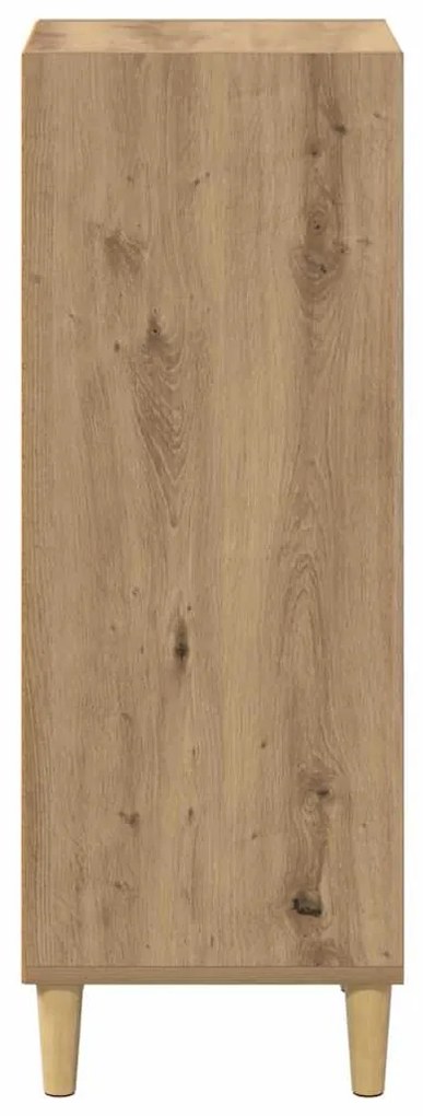 vidaXL Πλαϊνό γραφείο artisan δρυς 32.5 x 34.5 x 90 εκ