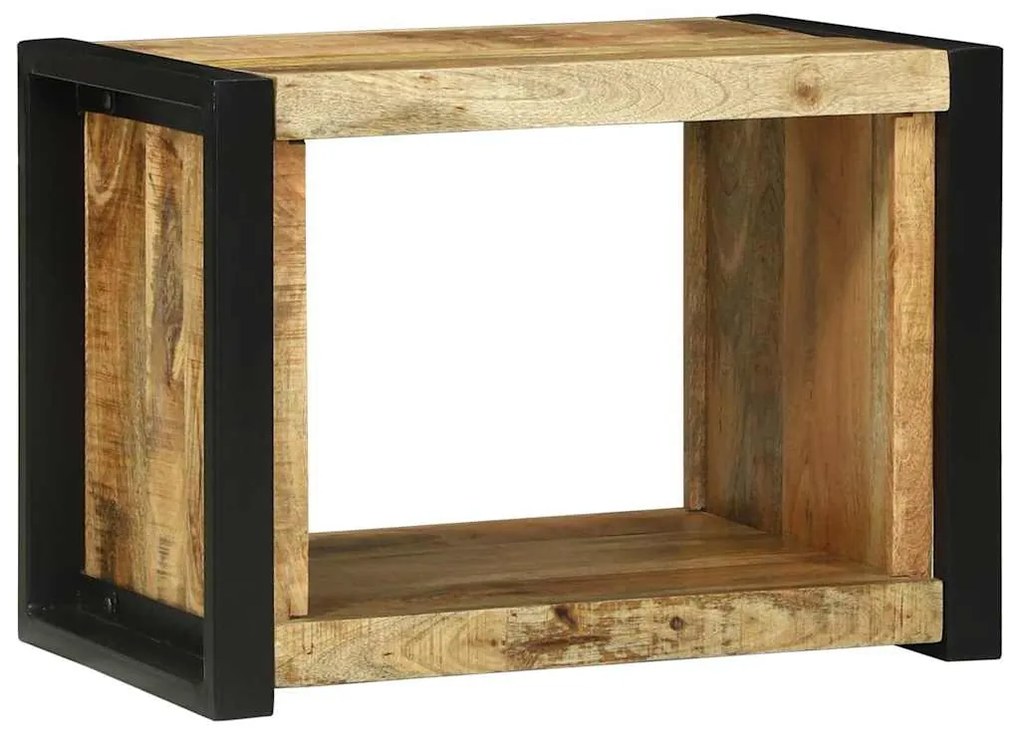 vidaXL Τοίχος Κύβος Καφέ 55 x 35 x 40 εκ Στερεό ξύλο μάνγκο