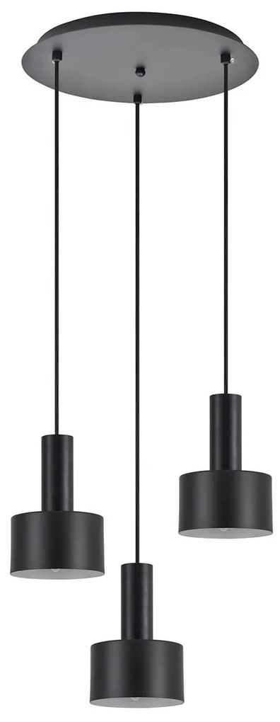 Φωτιστικό Οροφής Τρίφωτο Homelighting 77-8544 Black