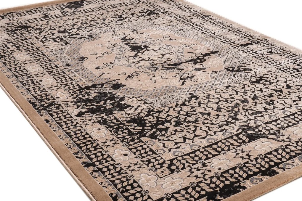 ΧΑΛΙ VELVET 4437/Anthracite Beige - 133cm x 190cm - 2003471