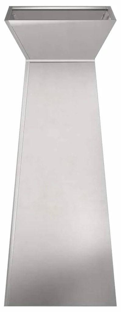 vidaXL Κήπος Στήλες Γλάστρες 2 τμχ με Κουπάκι 40x40x100 εκ, Ανοξείδωτος Χάλυβας.