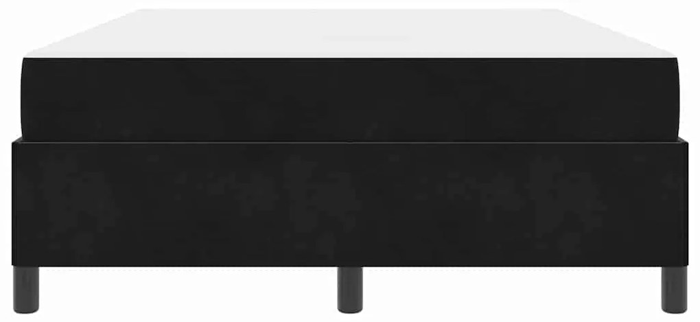 vidaXL Σκελετός Κρεβατιού Μαύρο και Λευκό 140 x 200 cm Βελούδο