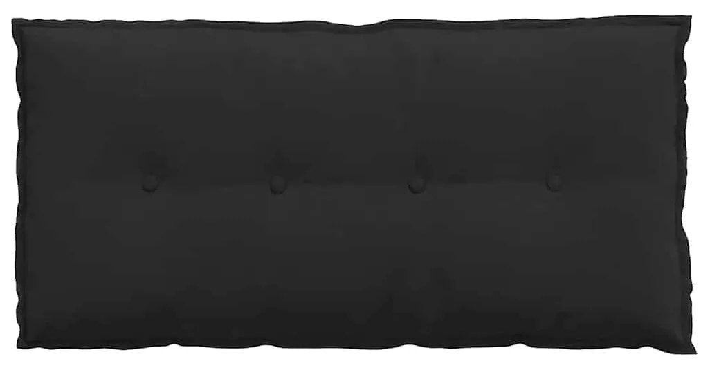 vidaXL Μαξιλάρι Πλάτης Μαύρο 100 x 50 cm Ύφασμα Μικροΐνας