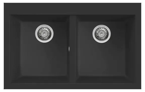 Νεροχύτης κουζίνας QUADRA 350 Nero 40 ELLECI 79x50cm