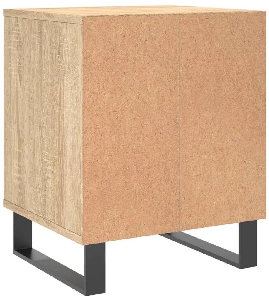 vidaXL Κομοδίνα 2 τεμ. Sonoma Δρυς 40 x 35 x 50 εκ. από Επεξεργ. Ξύλο