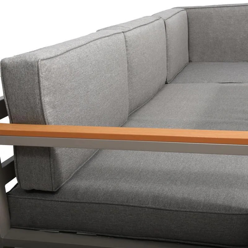 Σετ κήπου γωνιακό Estelle Fylliana Μπέζ 213x213x65 εκ. 213x213x65 εκ.