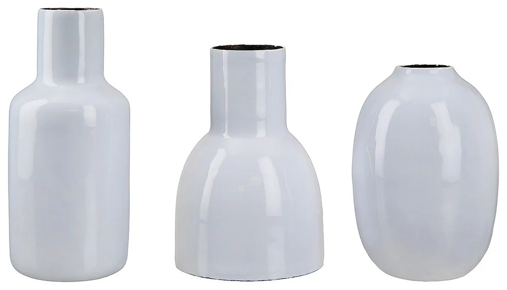 Βάζο Ανοιχτό Μπλε Μέταλλο 6.5x7.5x11.5cm Σε 3 Σχέδια-05160646