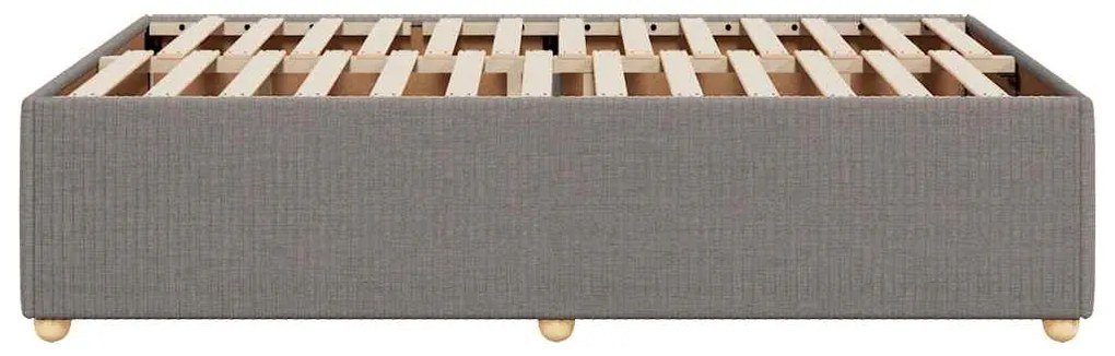 vidaXL Σκελετός Κρεβατιού Χωρίς Στρώμα Taupe 120x200 εκ. Υφασμάτινο