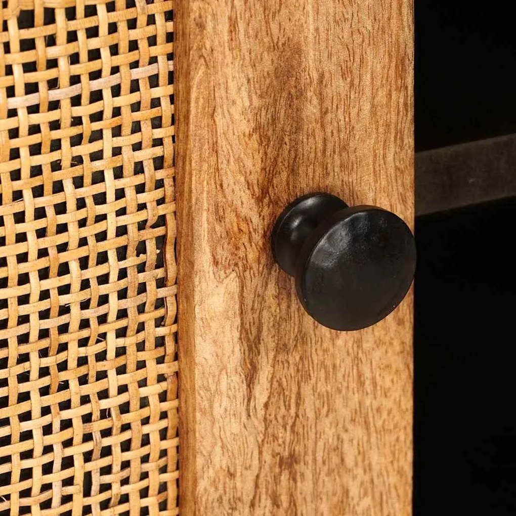 vidaXL Ντουλάπι TV με ράφι Καφέ 105 x 33,5 x 46 εκ. Στερεό ξύλο μάνγκο