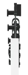 vidaXL Συρόμενη Πόρτα  με Σετ Υλικών Λευκό 61x198.5 εκ. Στερεό Ξύλο Πεύκου