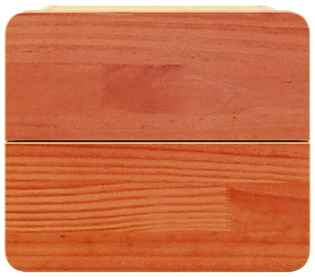 vidaXL Κομοδίνο Καφέ κεριού 39 x 34 x 33 εκ. Μασίφ ξύλο πεύκου