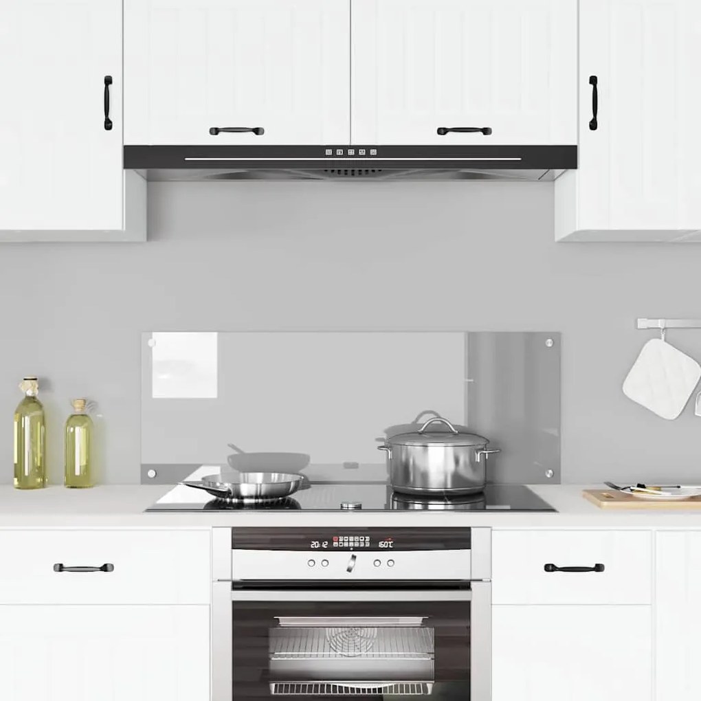 vidaXL Πίσω Πάνελ Κουζίνας Ανοιχτό γκρι 110 x 40 x 0.6 εκ.