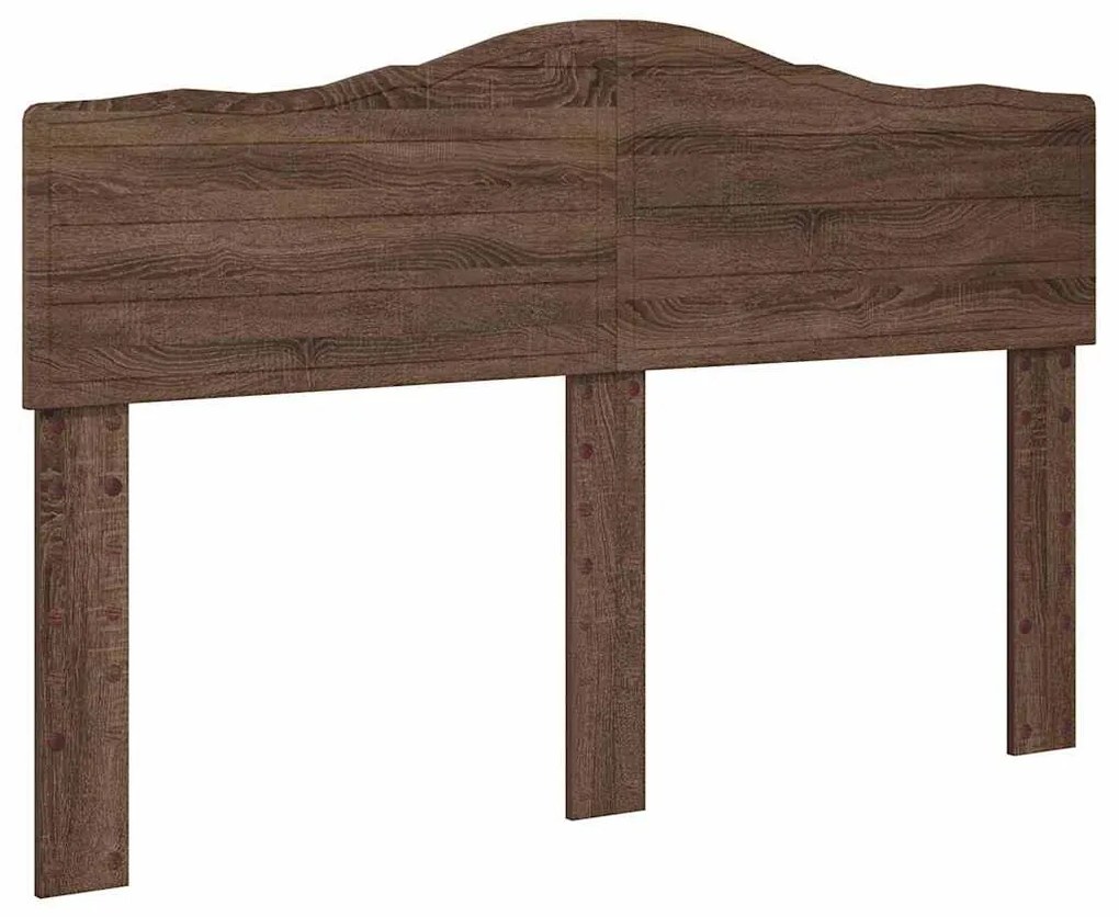 vidaXL Κεφαλάρι με κεφαλάρι Καφέ δρυς 150 cm Επεξεργασμένο ξύλο