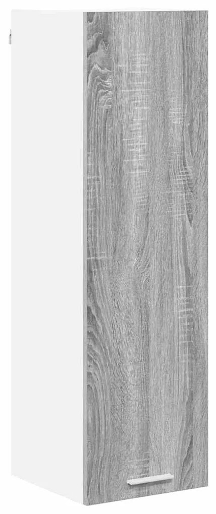 vidaXL Κρεμαστό ντουλάπι με αποθήκευση Γκρίζο Σονομα 30 x 31 x 100 εκ.