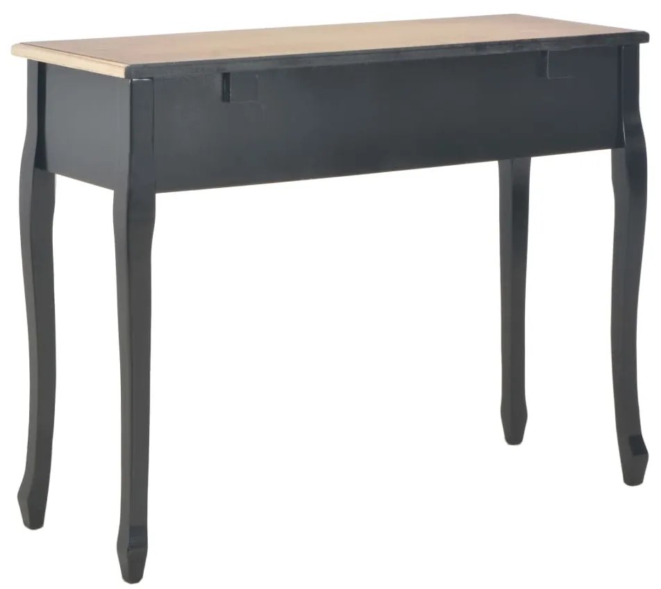 vidaXL 280046 Dressing Console Table with 3 Drawers Black