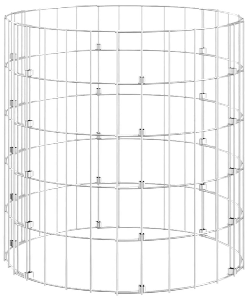 vidaXL Κομποστοποιητής Κήπου Ø50x50 εκ. Γαλβανισμένος Χάλυβας