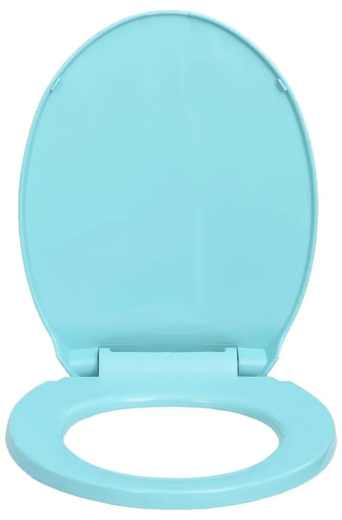 vidaXL Κάλυμμα Λεκάνης με Soft Close & Quick Release Οβάλ Πράσινο