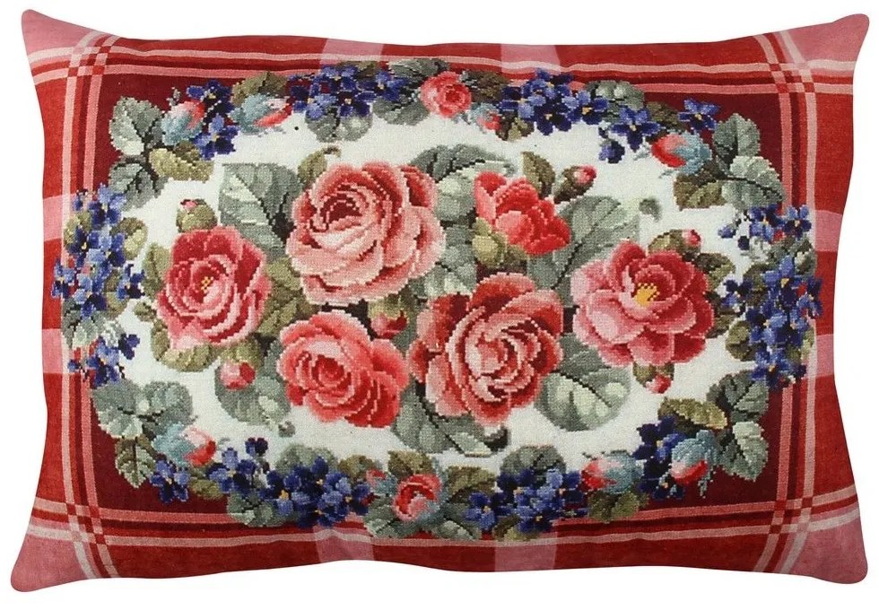 Μαξιλάρι Διακοσμητικό (Με Γέμιση) A50817 Multi Aberto Design 33X48 Cotton-Polyester