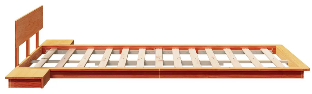 vidaXL Σκελετός Κρεβατιού Καφέ 120 x 200 cm ξύλο
