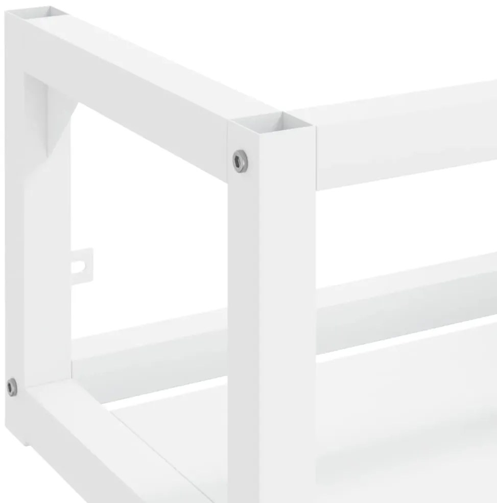 vidaXL Έπιπλο Μπάνιου Επιτοίχιο Λευκό 40 x 38 x 31 εκ. Σιδερένιο