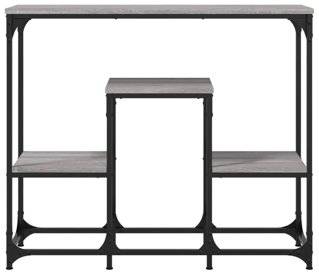 vidaXL Τραπέζι Κονσόλα Γκρι Sonoma 89,5x28x76 εκ. Επεξεργασμένο Ξύλο