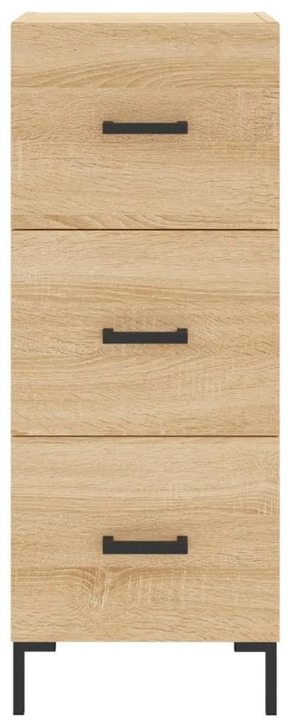 vidaXL Μπουφές Sonoma δρυς 34,5 x 34 x 180 εκ. από Επεξεργασμένο Ξύλο