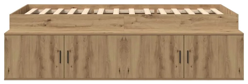 vidaXL Κρεβάτι με αποθηκευτικό χώρο artisan δρυς 80 x 200 cm