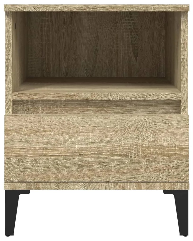 vidaXL Κομοδίνο Sonoma Δρυς 40x35x50 εκ.