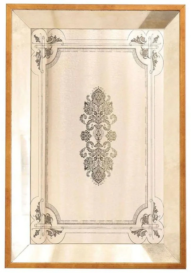 Καθρέπτης Τοίχου MAF118 36x50,5cm Gold Espiel Glass,Polyresin