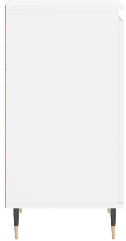 vidaXL Συρταριέρα Λευκή 40 x 35 x 70 εκ. από Επεξεργασμένο Ξύλο