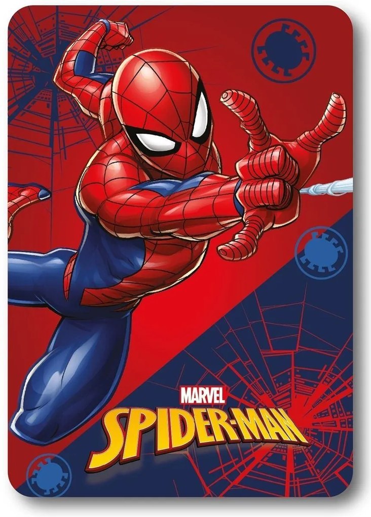 Κουβέρτα Κούνιας Fleece 100x140εκ. Marvel Spiderman 23 Red Digital Print DimCol