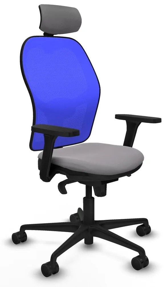 Καρέκλα γραφείου με κεφαλάρι Jorquera Piqueras y Crespo 3D036N2 Γκρι