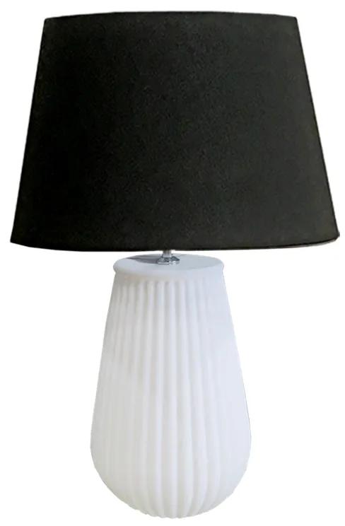 Φωτιστικό Επιτραπέζιο Κεραμικό Λευκό-Μαύρο Art Et Lumiere 23x70εκ. 10272